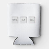 SlipperyJoe's CTRL ALT DEL knoppen drie witte com Blikjeskoeler (Voorkant)