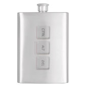 SlipperyJoe's CTRL ALT DEL knoppen drie witte com Flacon (Voorkant)