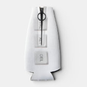 SlipperyJoe's CTRL ALT DEL knoppen drie witte com Flesjeskoeler (Achterkant)