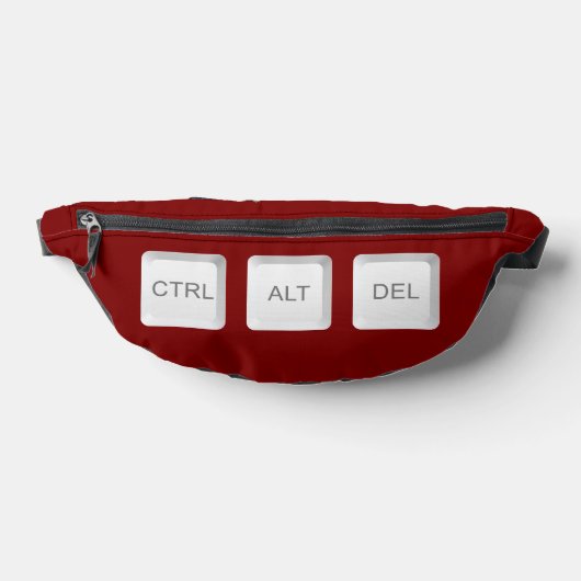 SlipperyJoe's CTRL ALT DEL knoppen drie witte com Heuptasje (Liggend)