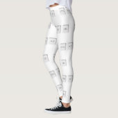 SlipperyJoe's CTRL ALT DEL knoppen drie witte com Leggings (Links)