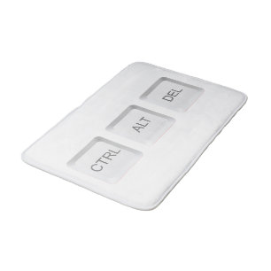 SlipperyJoe's CTRL ALT DEL-toetsenbordknop Badmat