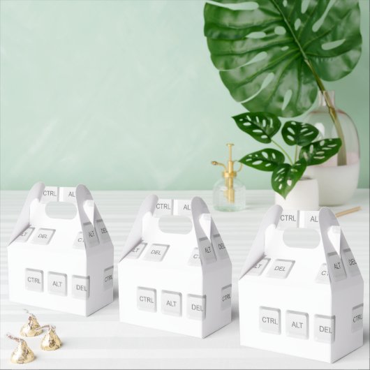 SlipperyJoe's CTRL ALT DEL-toetsenbordknop Bedankdoosjes (Meervoudige)
