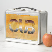 SlipperyJoe's cub beer woord sinaasappel-bruine ti (In situ)