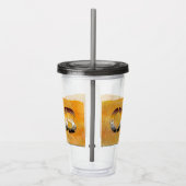 SlipperyJoe's cub beer woord sinaasappel-bruine ti Acryl Drinkbeker (Rechts)