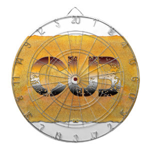 SlipperyJoe's cub beer woord sinaasappel-bruine ti Dartbord