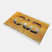 SlipperyJoe's cub beer woord sinaasappel-bruine ti Deurmat (Schuin)