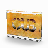 SlipperyJoe's cub beer woord sinaasappel-bruine ti Fotoblokken (Rechts)