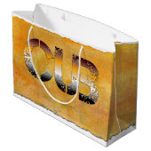 SlipperyJoe's cub beer woord sinaasappel-bruine ti Groot Cadeauzakje (Achterkant Gekanteld)