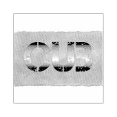 SlipperyJoe's cub beer woord sinaasappel-bruine ti Rubberstempel (Afrduk)