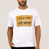 SlipperyJoe's cub beer woord sinaasappel-bruine ti T-shirt (Voorkant)