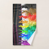 SlipperyJoe's Dancing Pride Shadows gay geschenken Bad Handdoek (Handdoek)