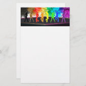 SlipperyJoe's Dancing Pride Shadows gay geschenken Briefpapier (Voorkant / Achterkant)