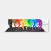 SlipperyJoe's Dancing Pride Shadows gay geschenken Bumpersticker (Voorkant)