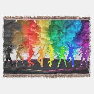 SlipperyJoe's Dancing Pride Shadows gay geschenken Deken