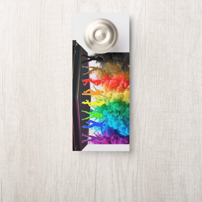 SlipperyJoe's Dancing Pride Shadows gay geschenken Deurhanger (Op knop)
