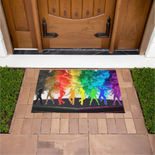 SlipperyJoe's Dancing Pride Shadows gay geschenken Deurmat