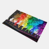 SlipperyJoe's Dancing Pride Shadows gay geschenken Deurmat (Schuin)