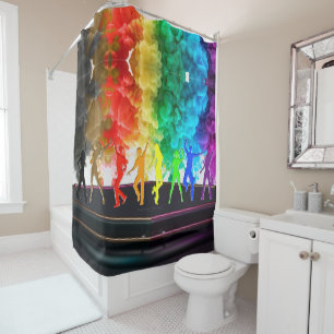 SlipperyJoe's Dancing Pride Shadows gay geschenken Douchegordijn