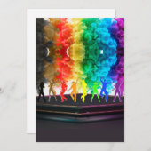 SlipperyJoe's Dancing Pride Shadows gay geschenken Feestdagenkaart (Voorkant / Achterkant)