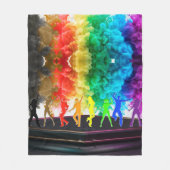 SlipperyJoe's Dancing Pride Shadows gay geschenken Fleece Deken (Voorkant)