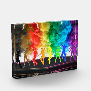 SlipperyJoe's Dancing Pride Shadows gay geschenken Fotoblokken