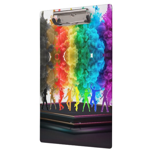 SlipperyJoe's Dancing Pride Shadows gay geschenken Klembord (Links)