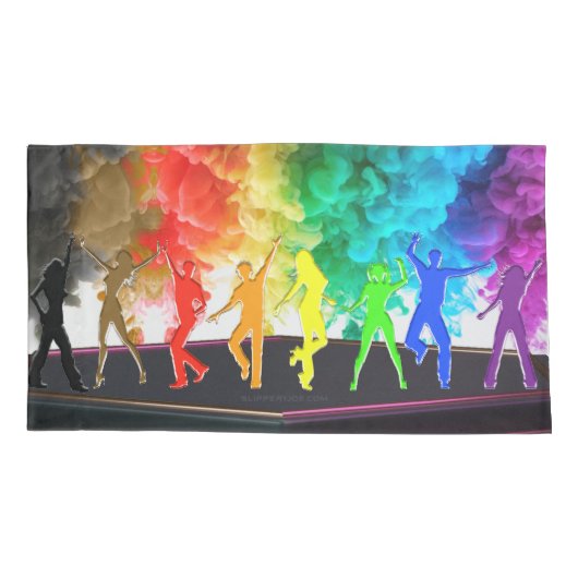 SlipperyJoe's Dancing Pride Shadows gay geschenken Kussensloop (Achterkant)