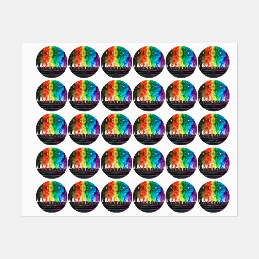 SlipperyJoe's Dancing Pride Shadows gay geschenken Labels (Vel)