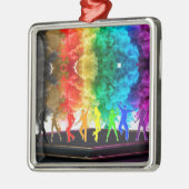 SlipperyJoe's Dancing Pride Shadows gay geschenken Metalen Ornament (Links)