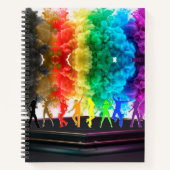 SlipperyJoe's Dancing Pride Shadows gay geschenken Notitieboek (Voorkant)