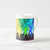 SlipperyJoe's Dancing Pride Shadows gay geschenken Porselein Kop (Voorkant rechts)