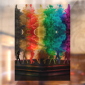 SlipperyJoe's Dancing Pride Shadows gay geschenken Raamsticker (Vel 2)