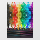 SlipperyJoe's Dancing Pride Shadows gay geschenken Raamsticker (Vel)