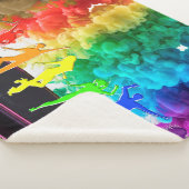 SlipperyJoe's Dancing Pride Shadows gay geschenken Sherpa Deken (3/4)