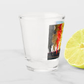 SlipperyJoe's Dancing Pride Shadows gay geschenken Shot Glas (Links)