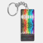 SlipperyJoe's Dancing Pride Shadows gay geschenken Sleutelhanger (Voorkant Links)