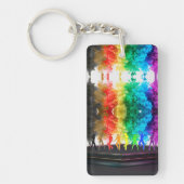 SlipperyJoe's Dancing Pride Shadows gay geschenken Sleutelhanger (Voorkant)