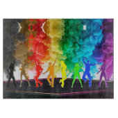 SlipperyJoe's Dancing Pride Shadows gay geschenken Snijplank (Voorkant)