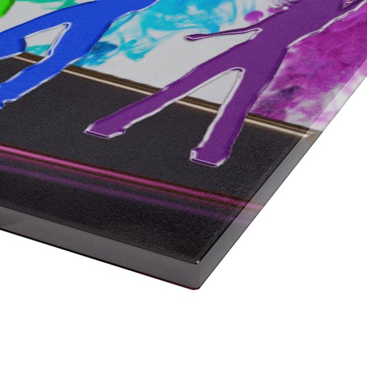 SlipperyJoe's Dancing Pride Shadows gay geschenken Snijplank (Hoek)