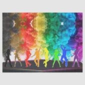 SlipperyJoe's Dancing Pride Shadows gay geschenken Tissuepapier (Voorkant)