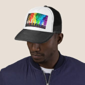 SlipperyJoe's Dancing Pride Shadows gay geschenken Trucker Pet (In situ)