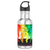 SlipperyJoe's Dancing Pride Shadows gay geschenken Waterfles (Voorkant)