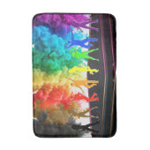 SlipperyJoe's dansende pride Shadows homo cadeauku Badmat (Voorkant Verticaal)