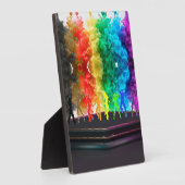 SlipperyJoe's dansende pride Shadows homo cadeauku Fotoplaat (Zijkant)