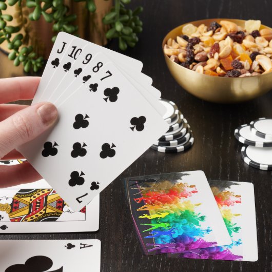 SlipperyJoe's dansende pride Shadows homo cadeauku Pokerkaarten (Insitu)