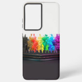 SlipperyJoe's dansende pride Shadows homo cadeauku Samsung Galaxy Hoesje (Achterkant)