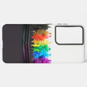 SlipperyJoe's dansende pride Shadows homo cadeauku Samsung Galaxy Hoesje (Linkerkant)