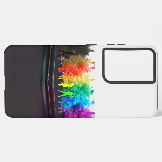 SlipperyJoe's dansende pride Shadows homo cadeauku Samsung Galaxy Hoesje (Linkerkant)