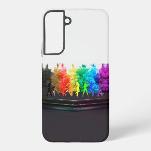 SlipperyJoe's dansende pride Shadows homo cadeauku Samsung Galaxy Hoesje